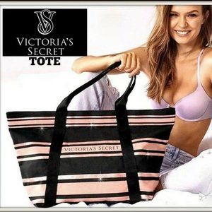 Victoria’s Secret Black Canvas Rose Gold Metallic. Brand NEW!